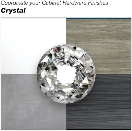 Richelieu 3-inch Clear and Chrome Cabinet Pull Handle
