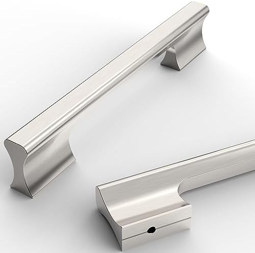 Asidrama 10 Pack 5 Inch brushed nickel cabinet pulls