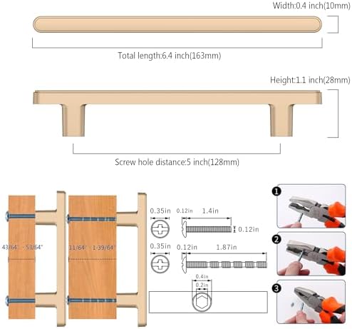 Stylish 10-Piece Cabinet Pulls