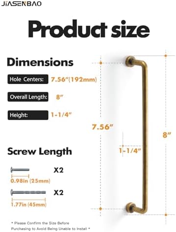Antique Brass Cabinet Pulls