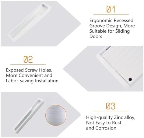 Sturdy Zinc Alloy Flush Pulls Modern Design Easy Install