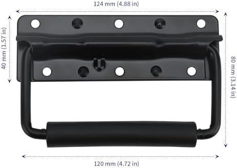 Premium 10-Pack Spring Loaded Case Handle Black
