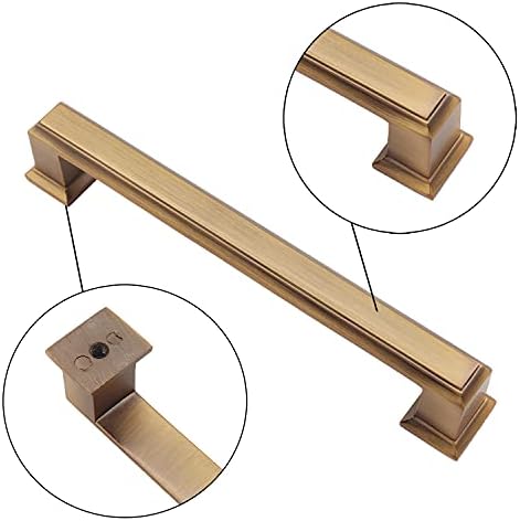 6PCS Heavy Duty Brown Cabinet Knobs and Pulls