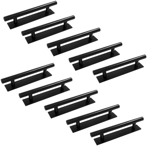 Sturdy 10-Piece Self-Stick Cabinet Handles for Kitchen Drawers