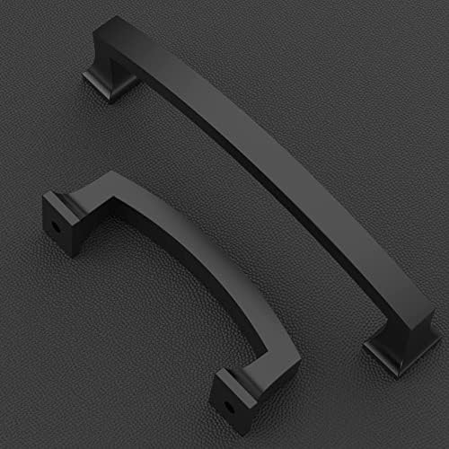 3 Inch Matte Black Cabinet Pulls 10 Pack
