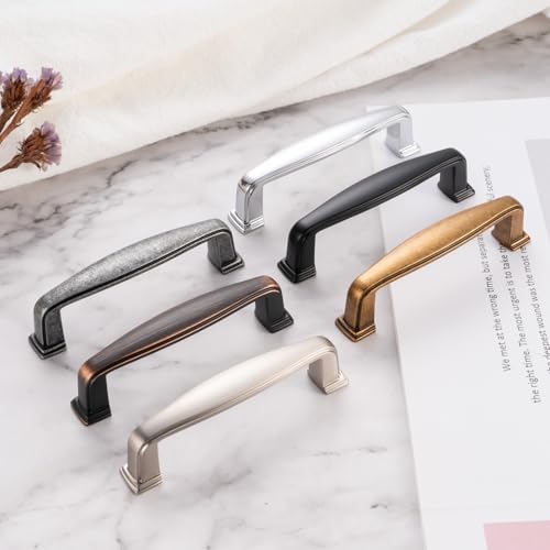 30-Piece Set of Black 3 Pull Handles for Kitchen Cabinets