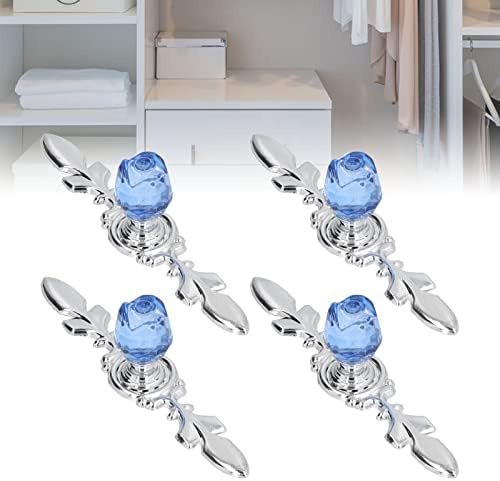 Sturdy and Elegant Crystal Glass Pull Handle Knobs for Desktop Drawer dresser
