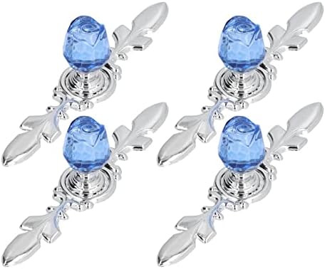 Sturdy and Elegant Crystal Glass Pull Handle Knobs for Desktop Drawer dresser