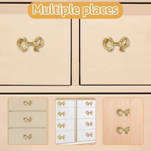 Gold Bowl-Shaped Drawer Pulls Set