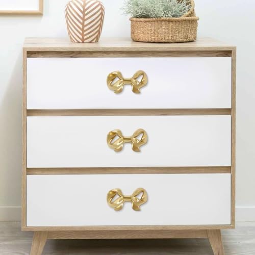 Gold Bowl-Shaped Drawer Pulls Set