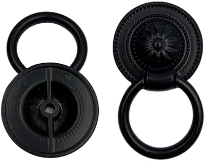 6-Piece Black Small Drawer Pulls for Drawers Cabinets