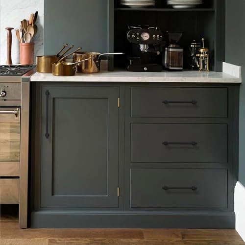 10-Piece 5 Matte Black Cabinet Pulls