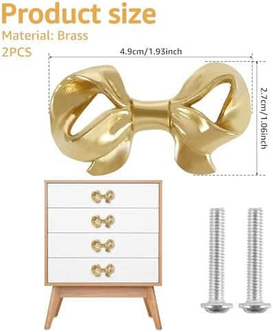 Gold Bowl-Shaped Drawer Pulls Set