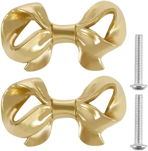 Gold Bowl-Shaped Drawer Pulls Set