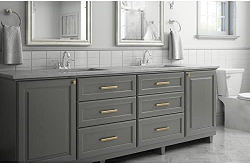 French cabinet handles 5-Piece Napier Pulls Champagne Bronze 8-1316 Center
