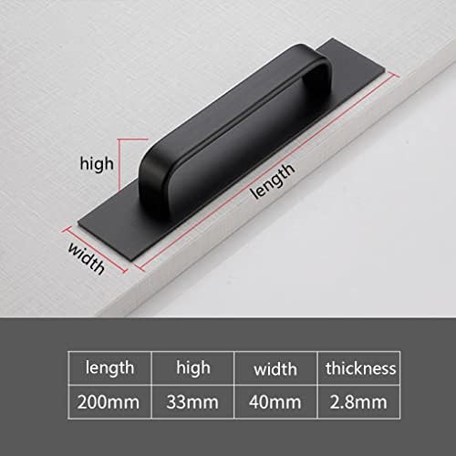 2pcs Self-Adhesive Barn Shed Garage Door Handles with Back Plate
