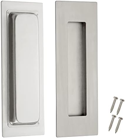 6 inch 2 pack recessed flush pull stainless steel handle