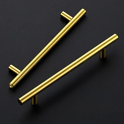Secure and Aesthetic brushed brass 12-pack cabinet pulls
