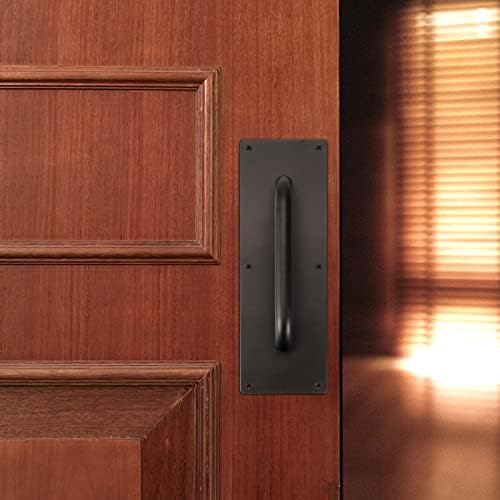 4 pcs 12 x 4 Inch Black Stainless Steel Door Handle