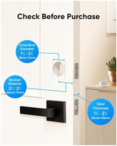 FJZKTEGSmart Deadbolt with WiFi for Front Door