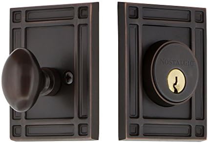 Nostalgic Heritage Mission Plate Deadbolt