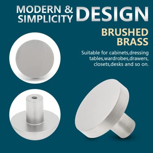 Twist-Proof 12Pack Brushed Nickel Cabinet Knobs for Dressers