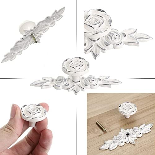 Vintage Rose Knobs for Drawers