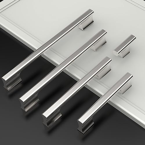 Asidrama 10 Pack 5 Inch brushed nickel cabinet pulls