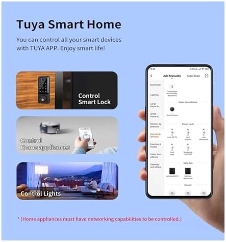 FJZKTEG Smart Deadbolt Lock with Tuya APP