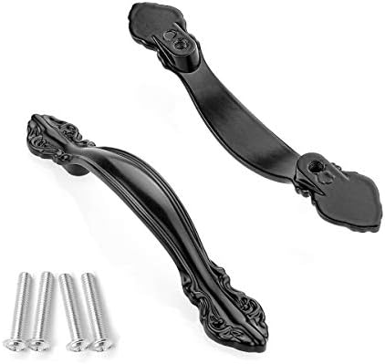 CBTON 10 Pack Flat Black Cabinet Hardware Pulls
