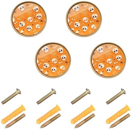 Customizable Halloween Skull Web Cabinet Knobs