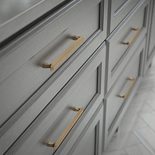 French cabinet handles 5-Piece Napier Pulls Champagne Bronze 8-1316 Center