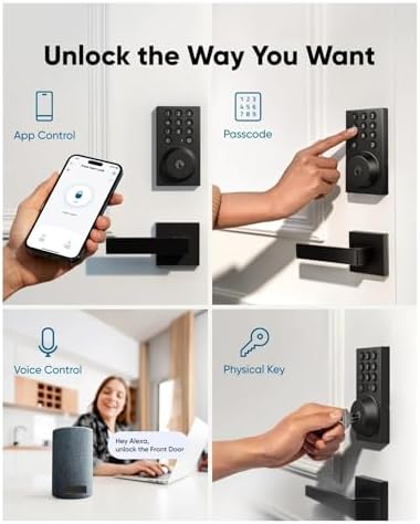 FJZKTEGSmart Deadbolt with WiFi for Front Door