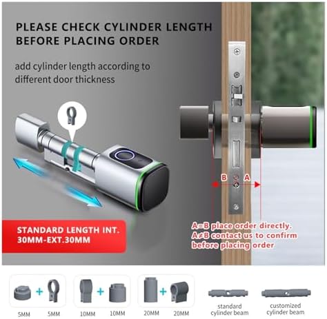 FJZKTEG TTlock Smart Smart Cylinder Lock