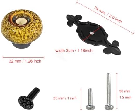 Leopard Vintage Knobs Set