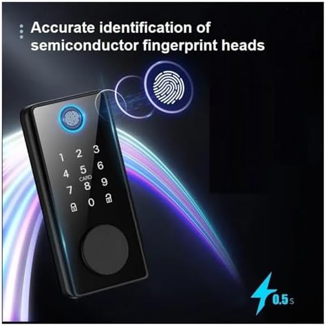 Smart Deadbolt Lock with Built-in Doorbell Face unlock
