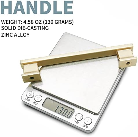 Modern brushed Satin brass 10 Pack 5 Drawer Pulls