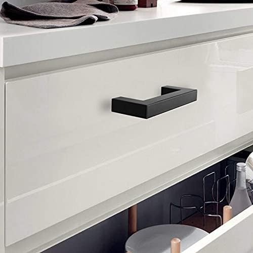 GoldenWarm 5-Pack Black Stainless Steel Cabinet Pulls