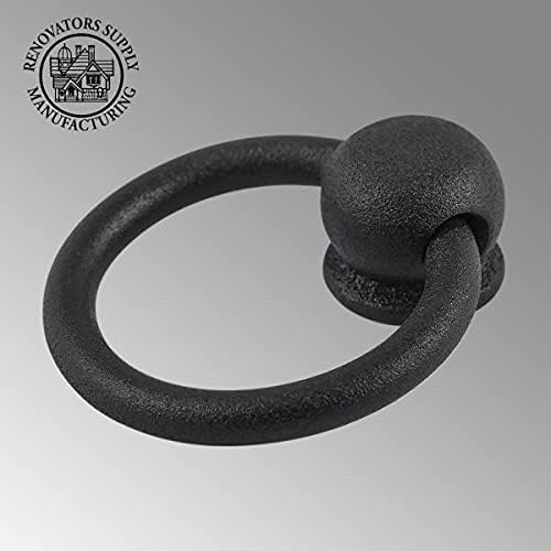 Antique Black Wrought Iron Cabinet Door Drawer Pulls