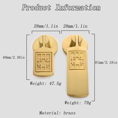 2-Pack Pendant Handle Chinese-Style Knobs
