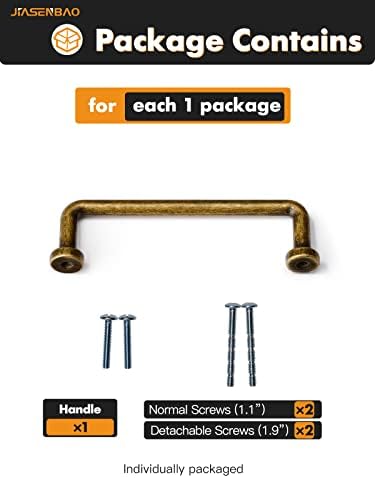 Antique Brass Cabinet Pulls 378 Inch Hole Center 20 Pack