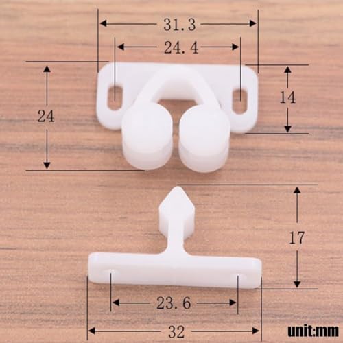 3Pcs Marine Boat Door Spring-Back Plate Pull Hardware