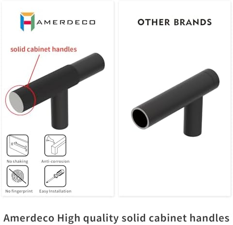 Amerdeco 10 Pack Satin Nickel Knurled Cabinet Pulls