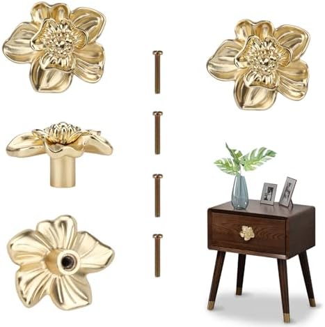Brosay Flower Knob Set for Cabinets