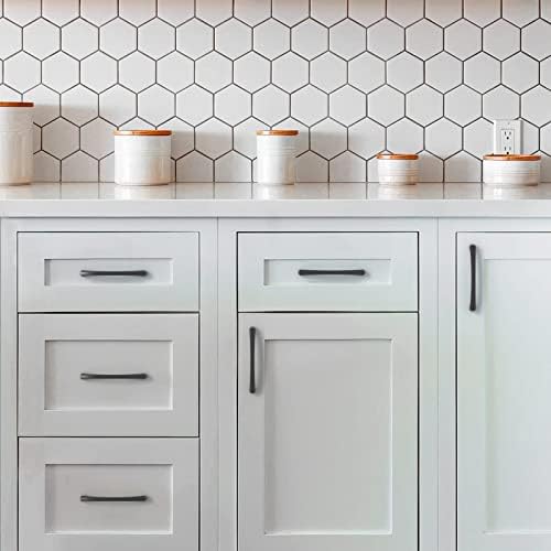 10-Piece 5 Inch Matte Black Cabinet Pulls for Durable Storage