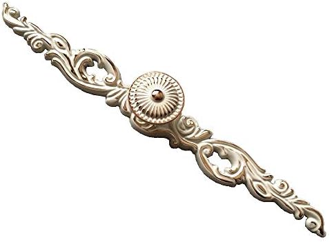 Creamy White Gold Drawer Knob with Back Plate