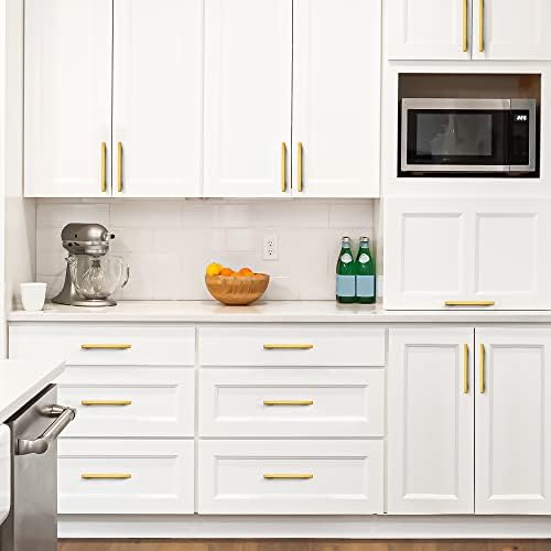 30 pack square cabinet pulls brushed brass stainless steel