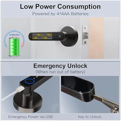 Fingerprint Password Door Lock for Home