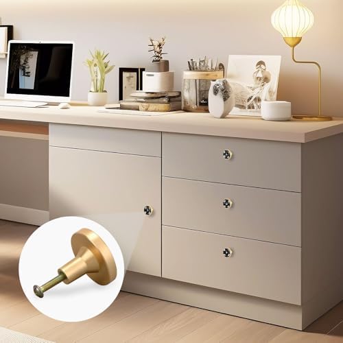 Custom Snowflake Gold Knobs 4-Pack