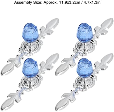 Sturdy and Elegant Crystal Glass Pull Handle Knobs for Desktop Drawer dresser